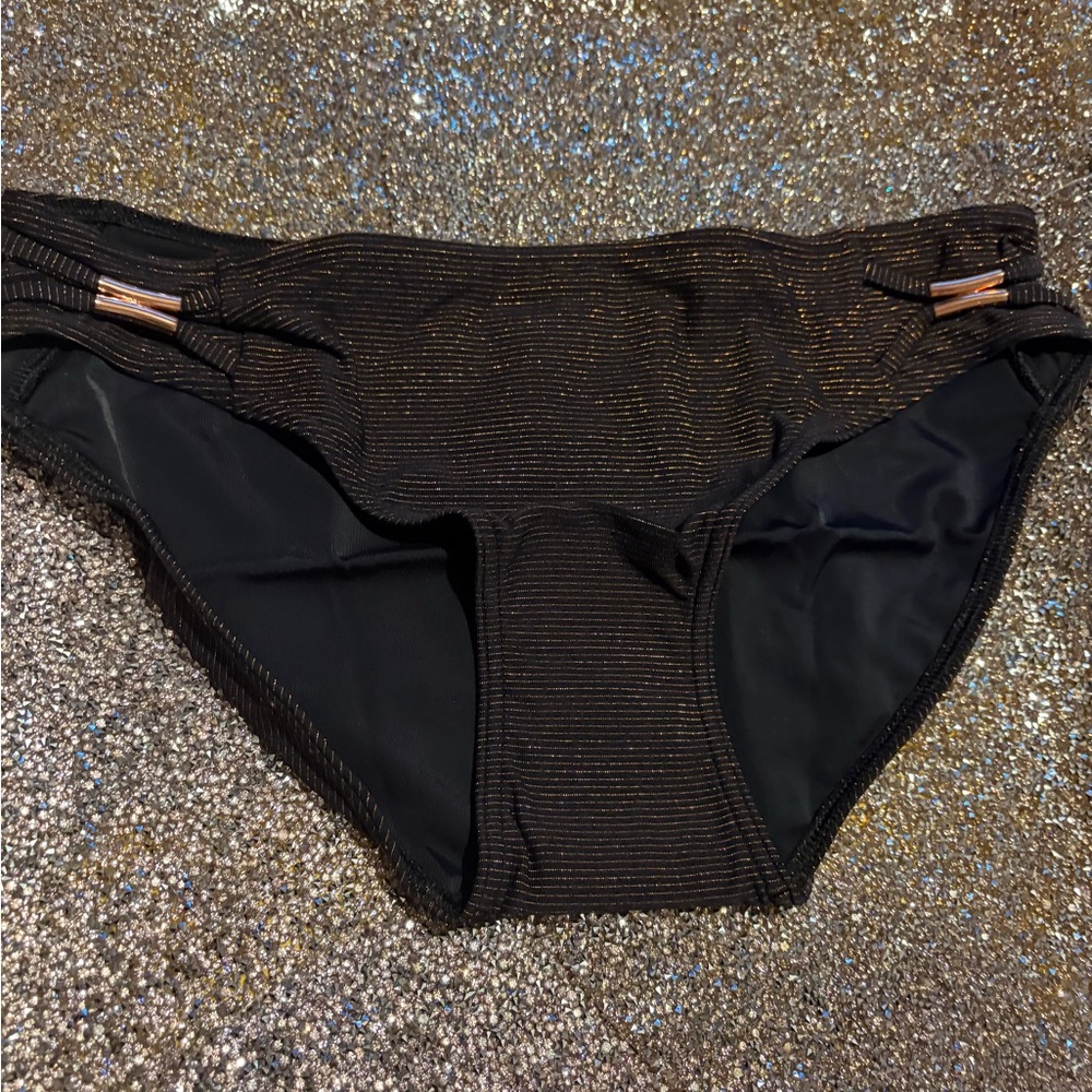 Black and Gold Bikini Bottom